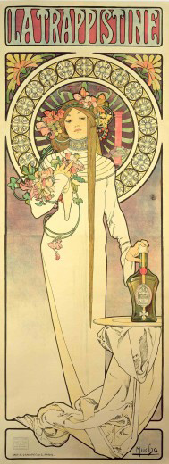 Trappistine Liquors Alphonse Mucha